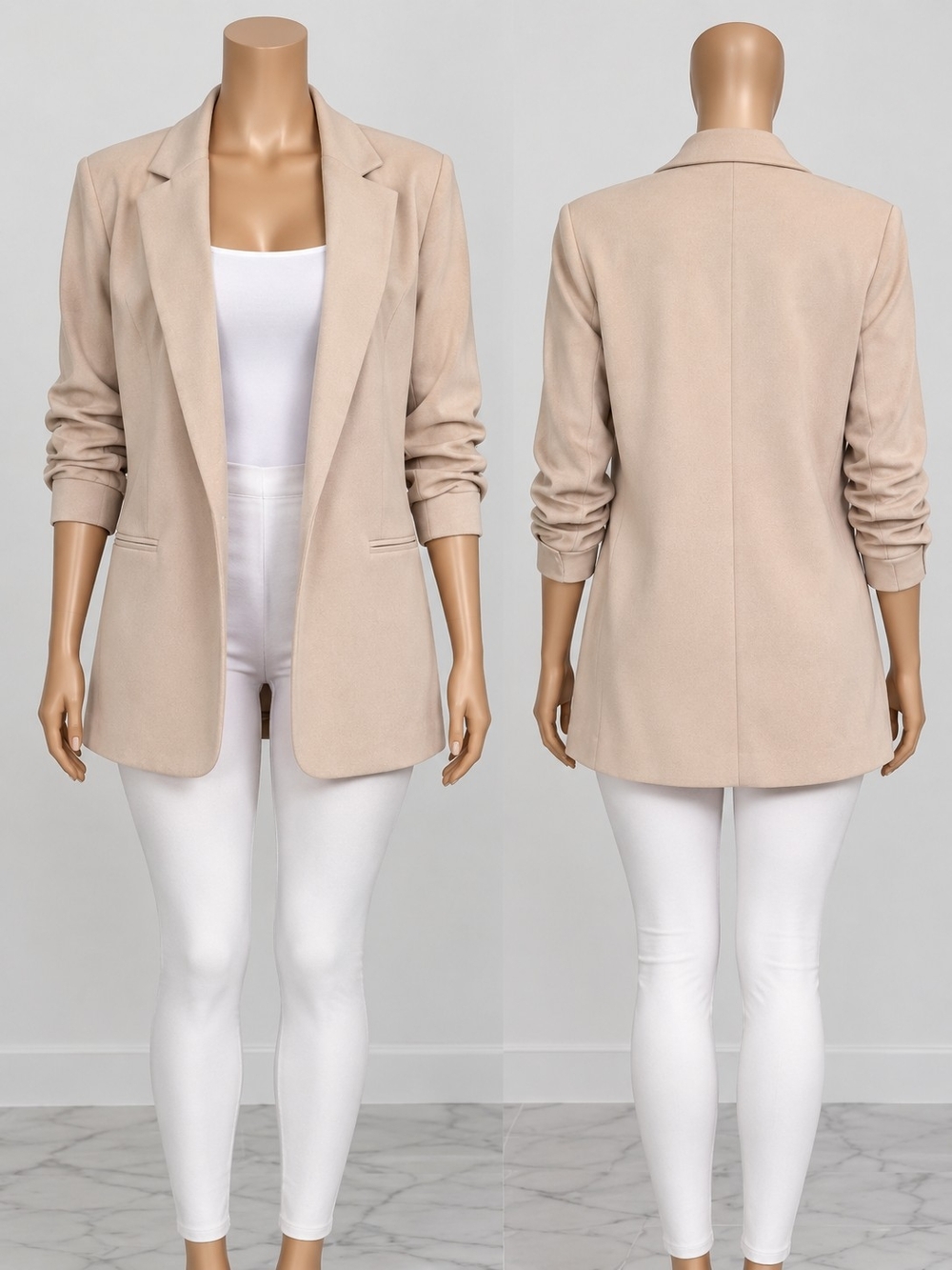 Old Navy Light Beige Tailored Blazer